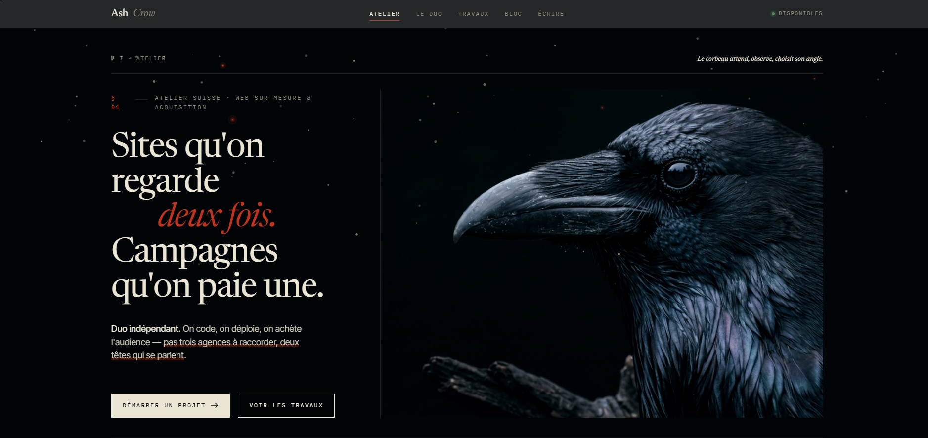 Aperçu projet Ce portfolio
